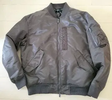 유니클로 +J 하이브리드 다운 오버 사이즈 MA-1 플라이트 자켓 L