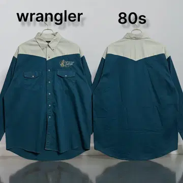 80s 올드 랭글러 웨스턴 셔츠 긴팔 셔츠 빅사이즈