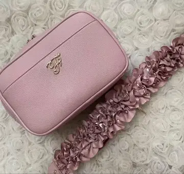 메종 드 플뢰르 핑크 프릴 숄더백