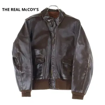 THE REAL McCOY'S A-2 가죽 플라이트 자켓