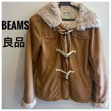 BEAMS HEART 보아 라이닝 무스탕풍 자켓 후드 부착 고품질