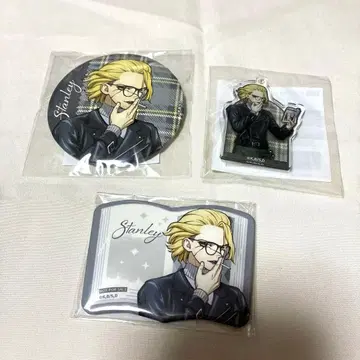 Dr.STONE 제비뽑기당 캔뱃지 아크링 키링 스탠리 3종 세트