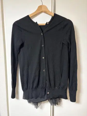 sacai luck 블랙 긴팔 가디건