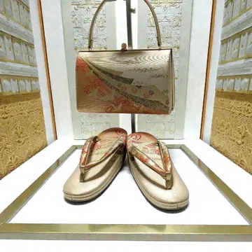 고급 금채 여성용 조리 백 세트 성인식 후리소데 졸업식