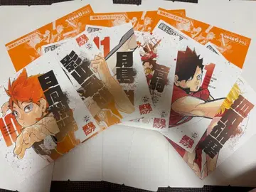 하이큐 최강 점프 가샤 스테이션 응원 부채 전종 컴프 세트