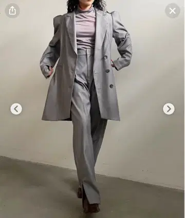 AMERI POWER SHOULDER LONG JACKET