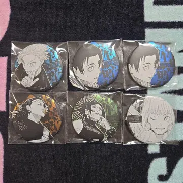 주술회전전 데컬렉션 캔뱃지 고죠 사토루 오토코츠 켄사쿠 만 라이스