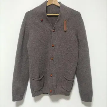 저널 스탠다드 울 숄카라 가디건 브라운 L