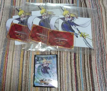 아리아 코나미 복권 오레카 배틀 2 B상 아크릴 스탠드 C상 카드 슬리브