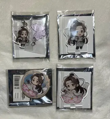 천관사복 콜라보 카페본포 사련 아크릴 스탠드 캔뱃지 참