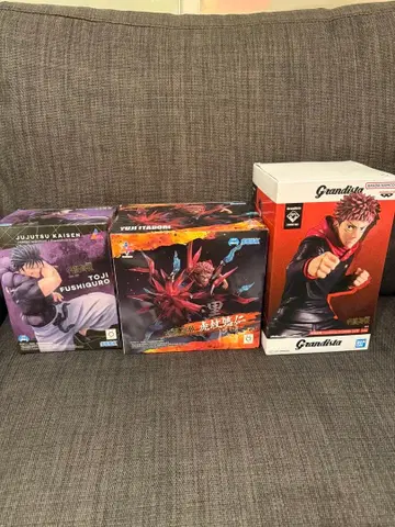 주술회전 후시구로 토우지 이타도리 유우지 피규어 세트