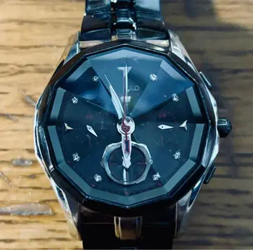 와이어드 시장 유통 초레어 명품 블랙 팔각형 케이스 손목시계