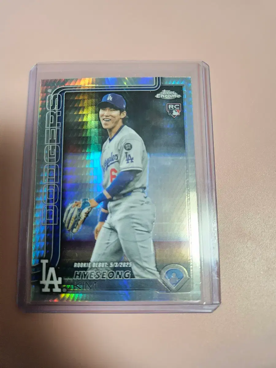 김혜성 2025 Topps Chrome 프리즘 리플렉터 루키