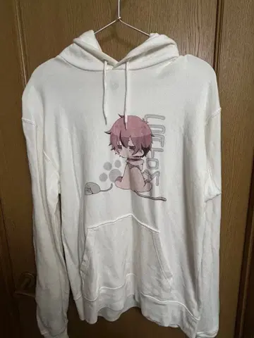 스토푸리 사토미군 사토미짱 후드티 화이트