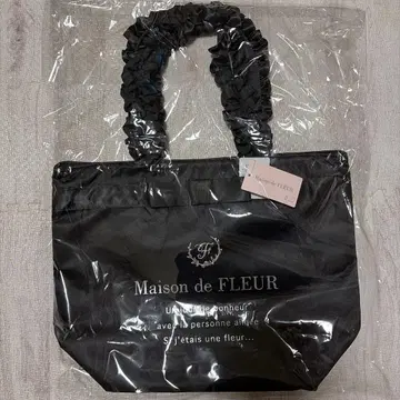 메종 드 플뢰르 브랜드 로고 프릴 핸들 토트백 M