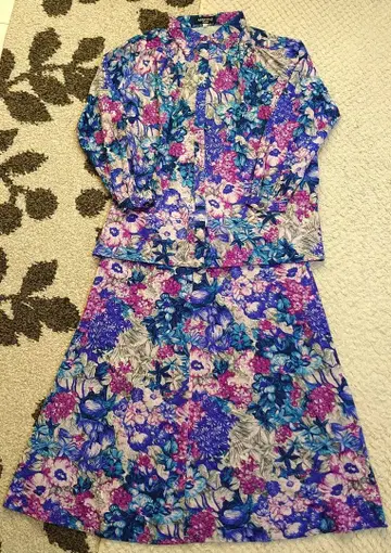 쇼와 레트로 빈티지 MARTINE 셋업 수트 13호 모 100%