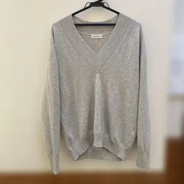 스티븐 앨런 캐시미어 V넥 스웨터 그레이 F