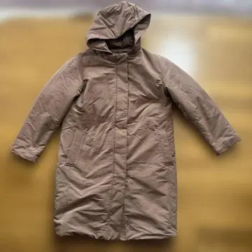 유니클로 하이브리드 다운 코쿤 코트 브라운 S