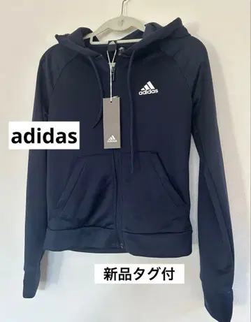 미사용 새상품 택 포함 adidas 여성용 집업 후드티 M