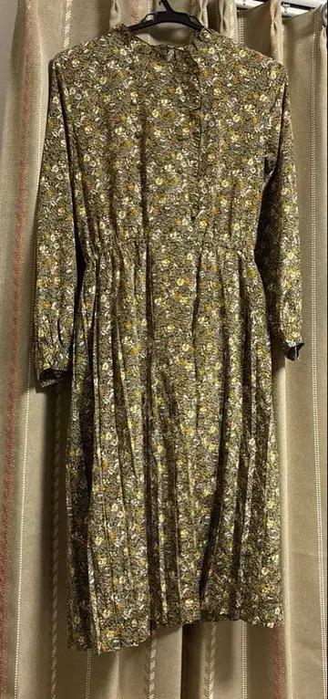 미니 꽃무늬 원피스 쇼와 레트로 구제 의류 빈티지