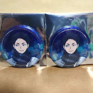 하이큐 코스모 월드 홀로그램 캔뱃지 아카아시 케이지 세트