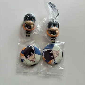 하이큐 play! 배구 캔뱃지 키링 카게야마 토비오