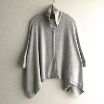 두클라쎄 캐시미어 혼방 집업 판초