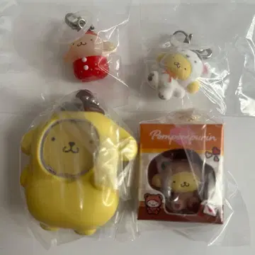 산리오 폼폼푸딩 가챠 4개 세트