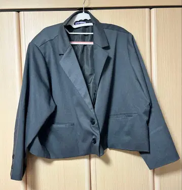 punyus 숏 테일러드 자켓 사이즈 4 그레이