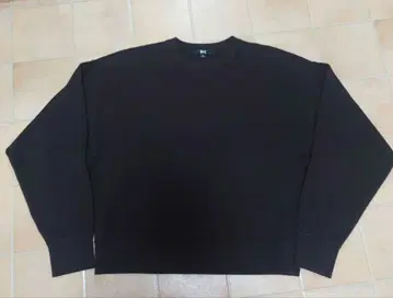 유니클로 C 스무스 코튼 크루넥 스웨터 사이즈 L 브라운