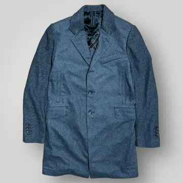 MESSAGERIE 메싸제리에 울 체스터 코트 롱 그레이