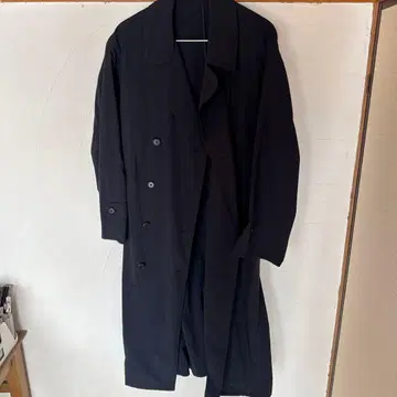 스티븐 앨런 네이비 트렌치코트