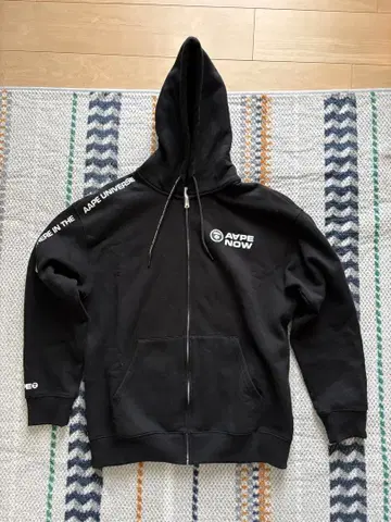 AAPE 블랙 후드티