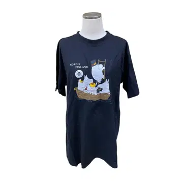 택 포함 미사용 VENDI 무민 반팔 T셔츠 dd290