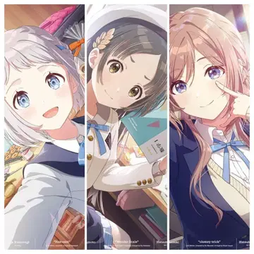 학원 아이돌 마스터 학마스 애니메이트 특전 A3 클리어 포스터