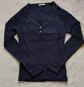 BEATRICE 블랙 레이스 래글런 캐시미어 혼방 니트 38