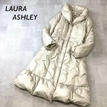 로라 애슐리 숄카라 다운 코트 베이지