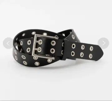 스터드 벨트 블랙 더블 핀 벨트 y2k vintage