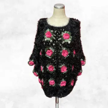 [레어] PRIMAL WORKS 3D 니트 입체 편직 손뜨개질풍 빈티지