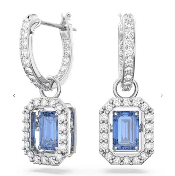 SWAROVSKI 우나 드롭 귀걸이 블루