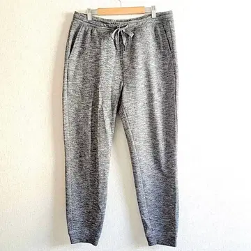 지유 맨투맨 조거 팬츠 면 혼방 그레이 XL 허리밴딩 하의