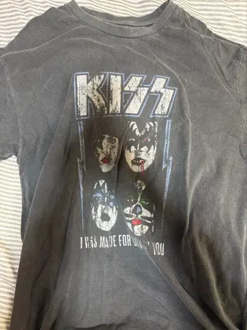 KISS 그래픽 티셔츠 밴드T