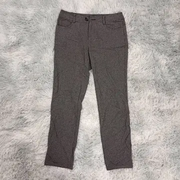 에스피에 ESPIE 여성용 팬츠 S 블랙 하운드투스 체크 무늬