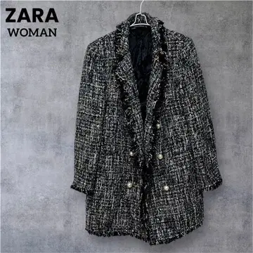 새상품급 [ ZARA ] 트위드 코트 롱 자켓 사이즈 XL