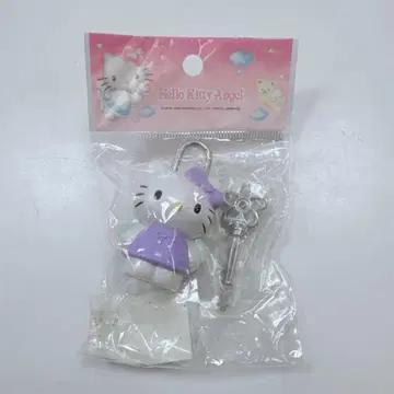 [ 초레어 ] 헬로키티 엔젤 가챠키 열쇠 자물쇠 헤이세이 레트로 레어