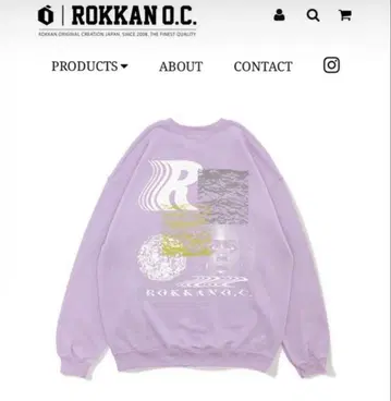 ROKKAN O.C. SWEAT 라벤더 로칸 맨투맨