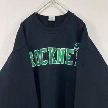 00s 길단 자수 칼리지 맨투맨 블랙