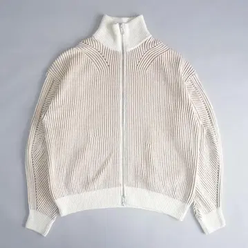 자라 더블 지퍼 리브 드라이버즈 니트 XL