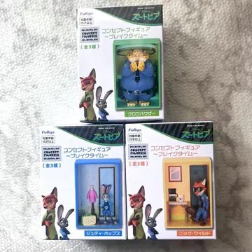 미개봉 새상품 주토피아 컨셉 피규어 3개 세트 브레이크 타임