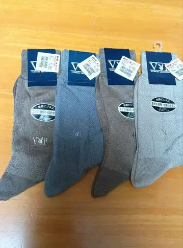 미사용 PLAYBOY 삭스 4족 25~26cm 항균 방취 이집트 면